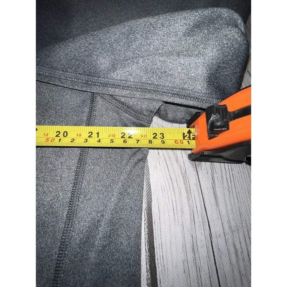 The North Face Sweater Mens Large Gray Long Sleeve Fleece 1/4 Zip Logo*